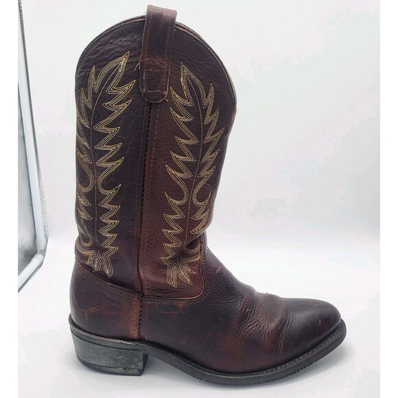 Double-H Western Boots Men\'s 9 D Black Walnut 3269 Dark Brown Embroidered Sierra main image 9